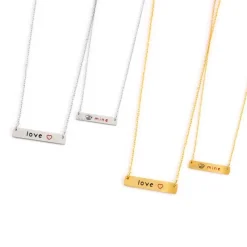 Clearance Collana tag love Collane