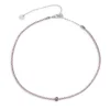 Clearance Collana tennis con zirconi e zircone centrale baguette Collane