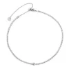 Best Collana tennis con zircone centrale Collane
