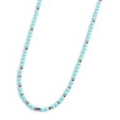 New Collana turchese sfaccettato Collane
