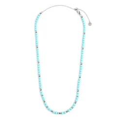 New Collana turchese sfaccettato Collane
