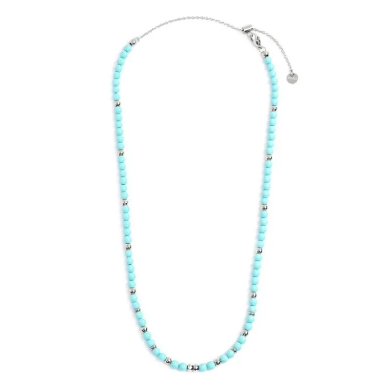 New Collana turchese sfaccettato Collane