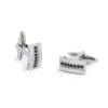 Discount Gemelli rettangolari con zirconi neri Accessori
