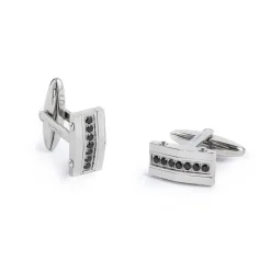 Discount Gemelli rettangolari con zirconi neri Accessori