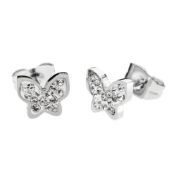 Clearance Orecchini a lobo farfalla con cristalli Orecchini