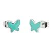 Discount Orecchini a lobo farfalle smaltate Orecchini