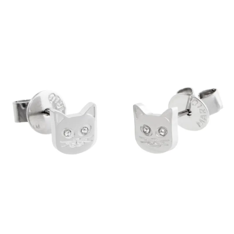 Hot Orecchini a lobo gatto con cristalli Orecchini