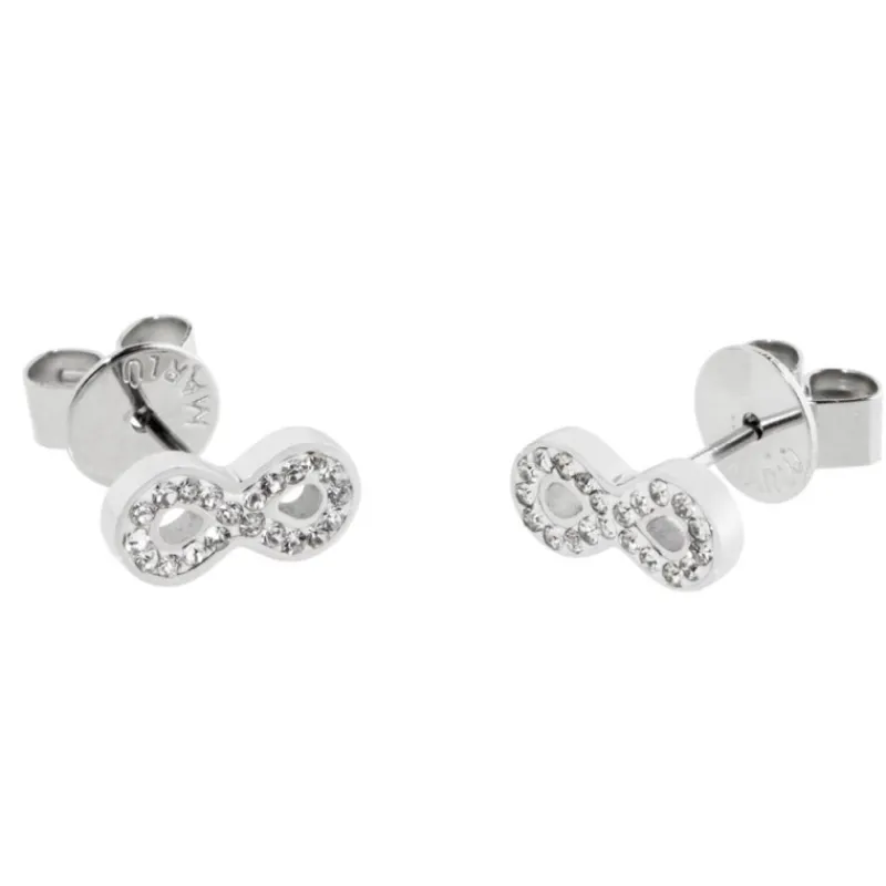 Outlet Orecchini a lobo infinito con cristalli Orecchini