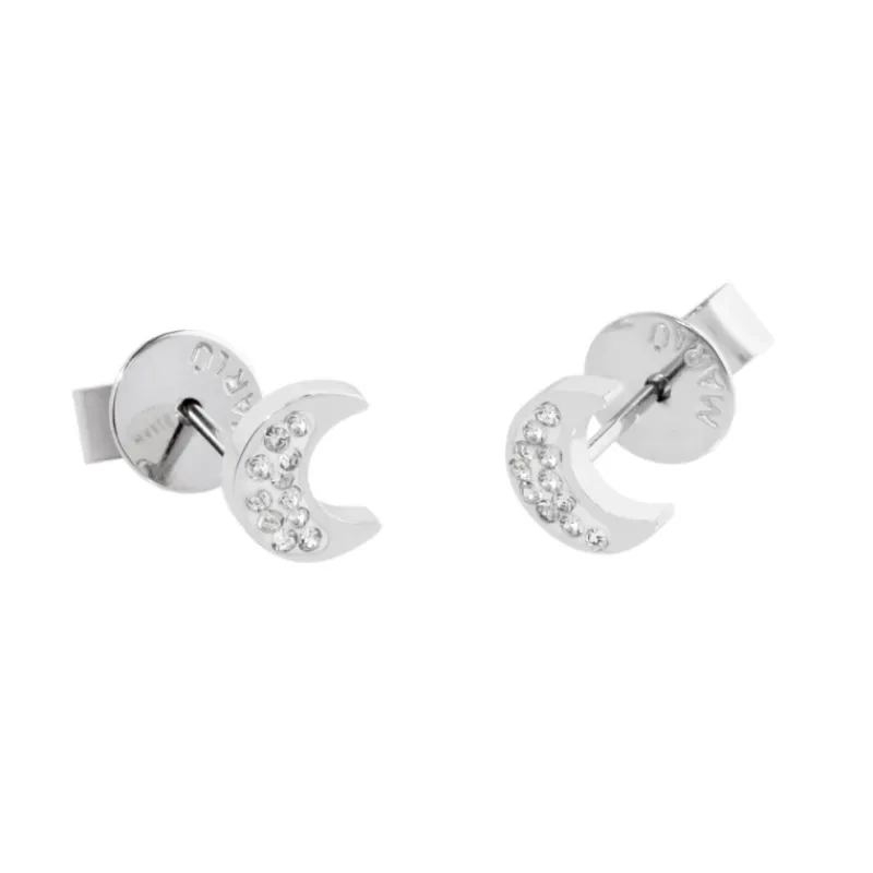 Discount Orecchini a lobo luna con cristalli Orecchini