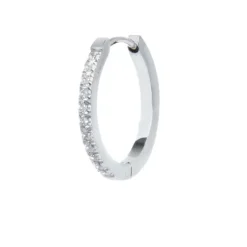 Discount Orecchino a cerchio 2cm con zirconi Orecchini