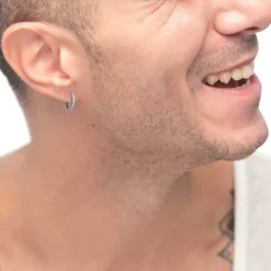 Clearance Orecchino a cerchio 1,6cm con zirconi Orecchini