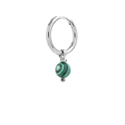 Discount Orecchino a cerchio con sfera pendente Orecchini