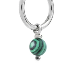 Discount Orecchino a cerchio con sfera pendente Orecchini