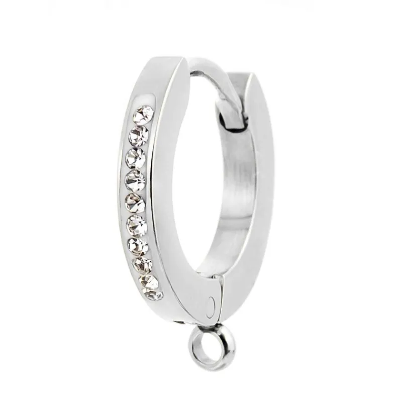 Best Orecchino a cerchio 14mm con anello per charm Orecchini