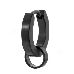 Hot Orecchino a cerchio 14mm con anello per charm Orecchini