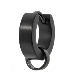 Sale Orecchino a cerchio 14mm con anello per charm Orecchini
