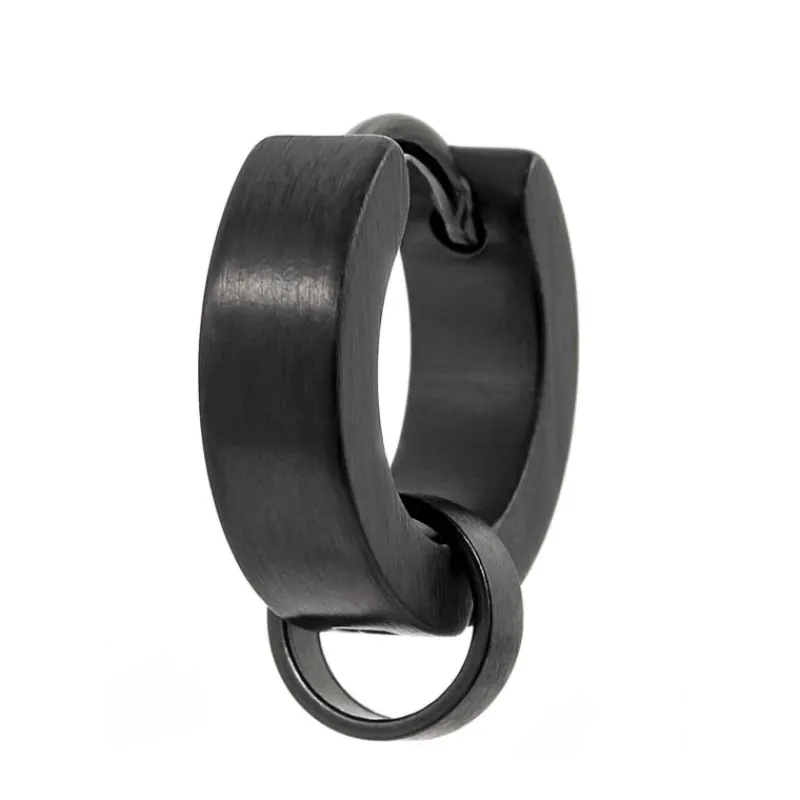 Sale Orecchino a cerchio 14mm con anello per charm Orecchini