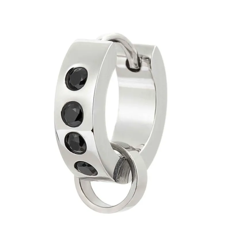 Best Orecchino a cerchio 14mm con anello per charm Orecchini