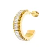 Discount Orecchino a cerchio tennis zirconi baguette Orecchini