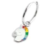 Discount Orecchino a cerchio unicorno Orecchini