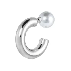 New Orecchino a lobo a cerchietto 2,9cm con chiusura perla Orecchini