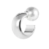 Hot Orecchino a lobo a cerchietto 1,8cm con chiusura perla Orecchini