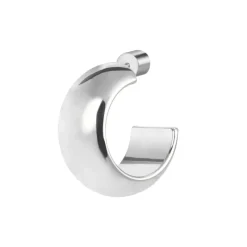 Hot Orecchino a lobo a cerchietto 1,8cm con chiusura perla Orecchini