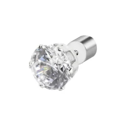 Hot Orecchino a lobo con zircone 7mm Orecchini