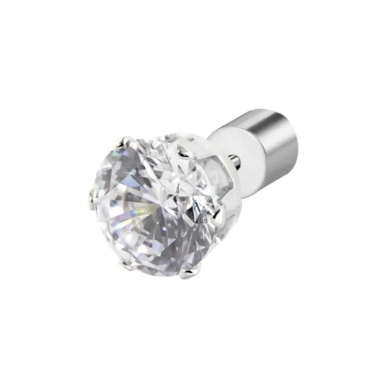 Hot Orecchino a lobo con zircone 7mm Orecchini