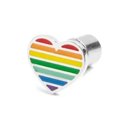 Discount Orecchino a lobo cuore arcobaleno Orecchini