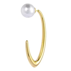 Sale Orecchino a lobo ovale con chiusura perla Orecchini
