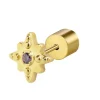 Outlet Orecchino a lobo rosa dei venti con zircone Orecchini