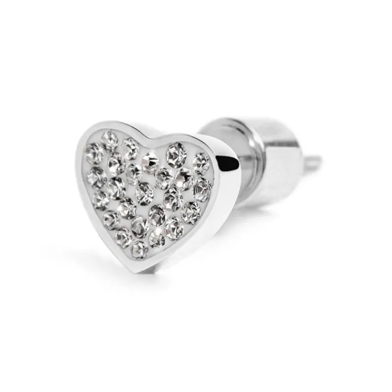 Best Orecchino cuore con cristalli Orecchini