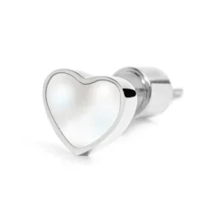 Hot Orecchino cuore con madreperla Orecchini