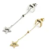 Outlet Orecchino luna con pendente stella Orecchini