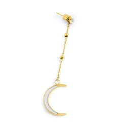 Hot Orecchino pendente luna madreperla Orecchini
