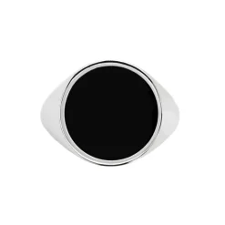 Hot Piastrina tonda smalto nero changy Changy