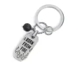 Clearance Portachiavi con fiamme e pendente con pietra lavica Accessori