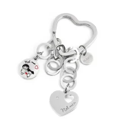 Best Portachiavi cuore con anelli Accessori