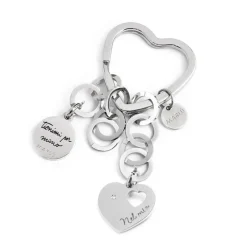 Best Portachiavi cuore con anelli Accessori