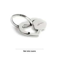 Discount Portachiavi mamma cuore con rosa Accessori